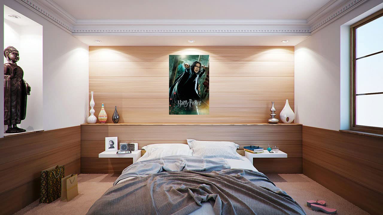 Harry Potter And The Deathly Hallows - Movie Poster/Print (Professor Severus Snape/Alan Rickman - Wand) (Size: 24 Inches X 36 In