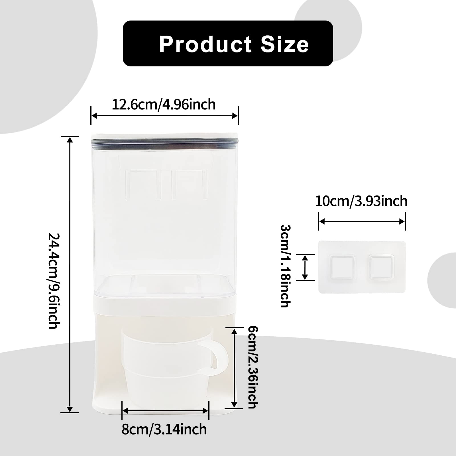 Detergent Dispenser For Laundry Room,Wall-Mounted Laundry Detergent Dispenser With Spigot Cup Holder,Suitable For Soap Beads Ric