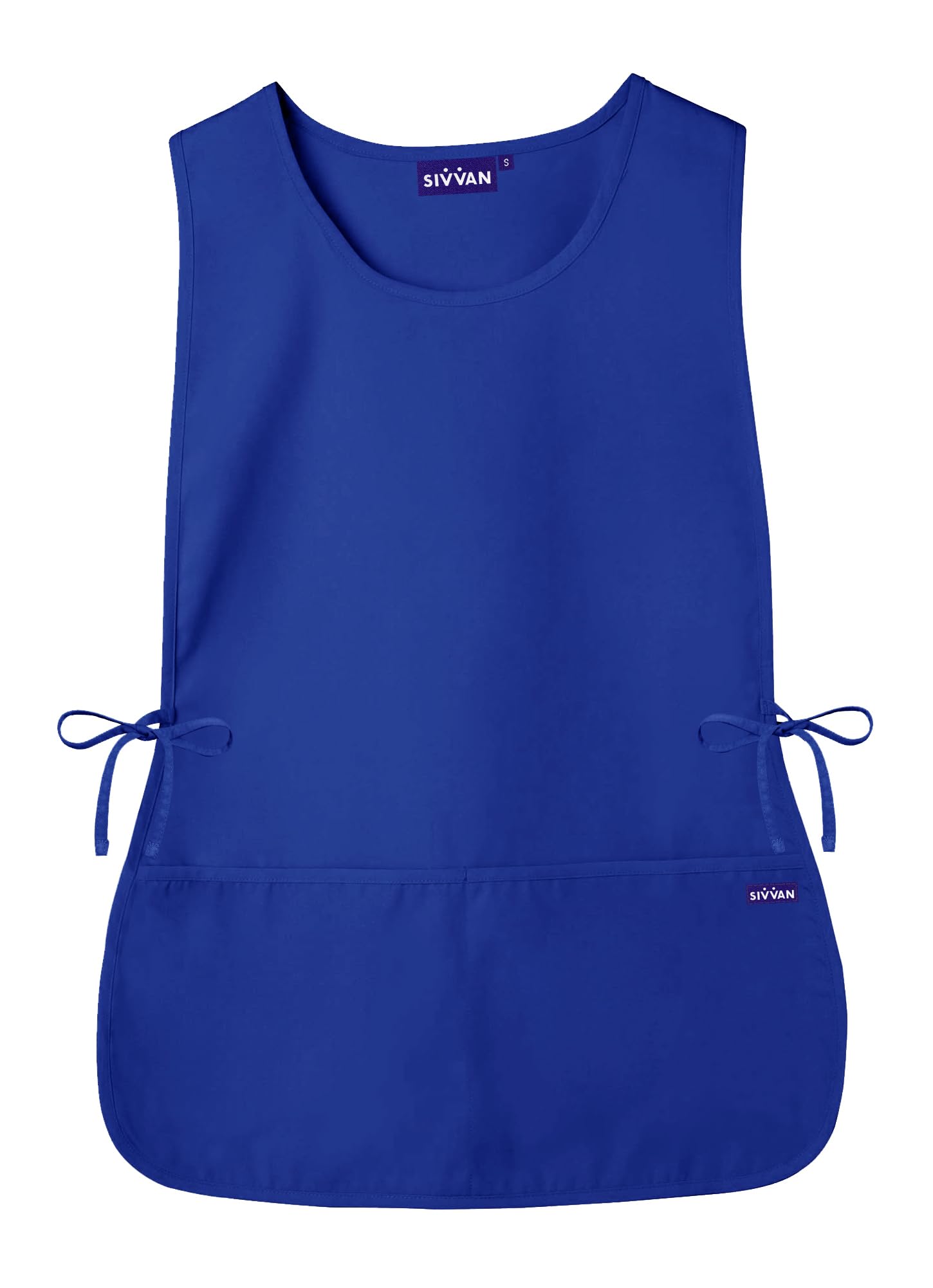Sivvan Unisex Cobbler Apron  Adjustable Waist Ties, 2 Deep Front Pockets  S8700  Royal Blue  Xlarge