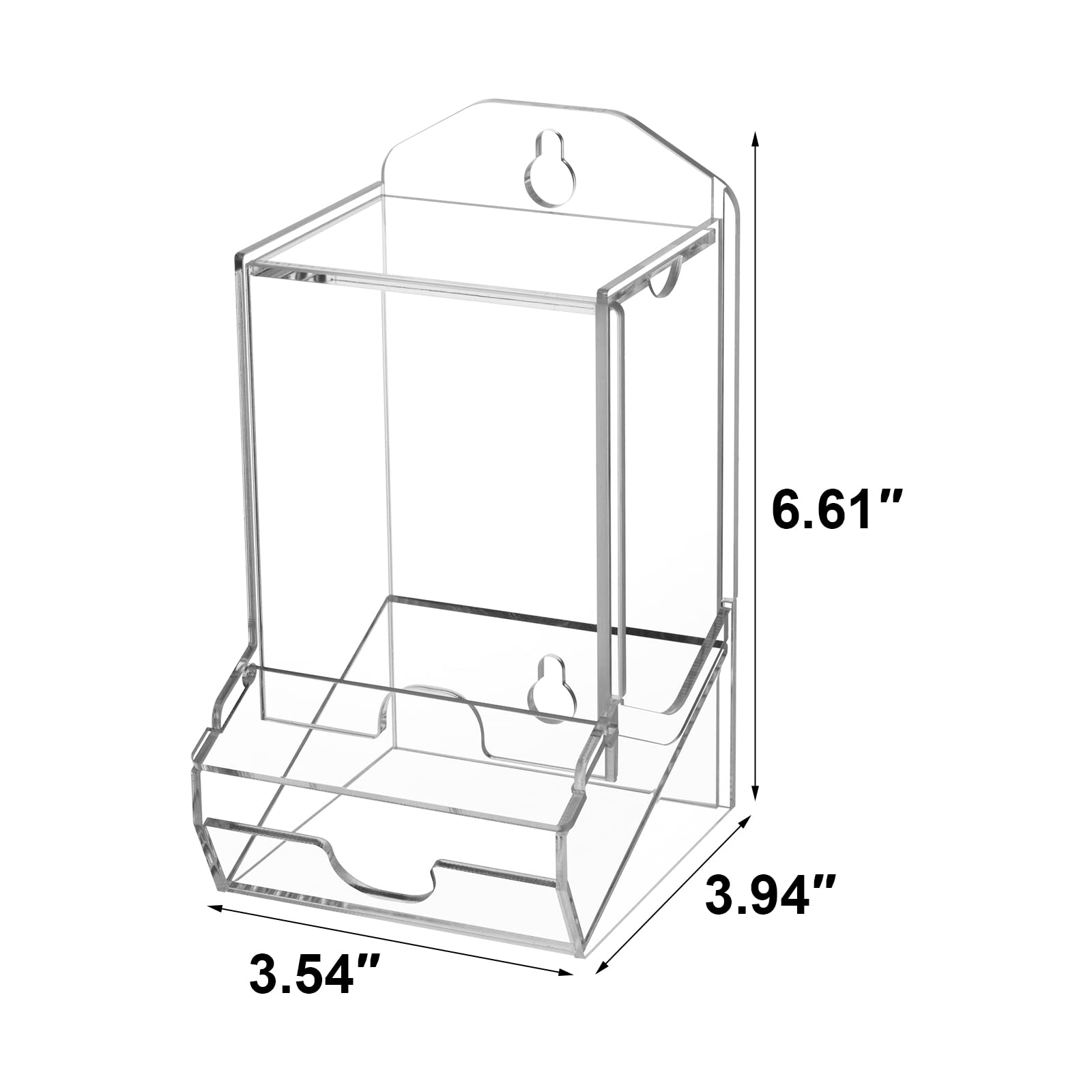 Beautyflier Qtip Dispenser Cotton Swab Holder, Large Acrylic Q Tip Dispenser Storage Organizer Modern Containers Countertop Deco
