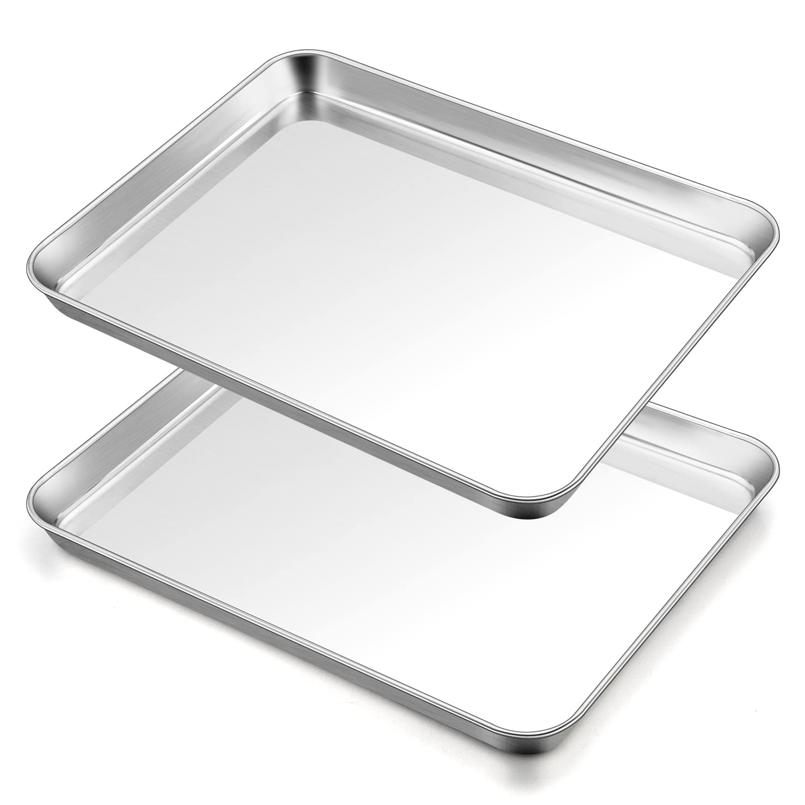 Teamfar Baking Sheet, 17.6 X 13 X 1 Stainless Steel Large Cookie Sheet Half Baking Pans, Non-Toxic & Healthy, Easy Clean & Dishw