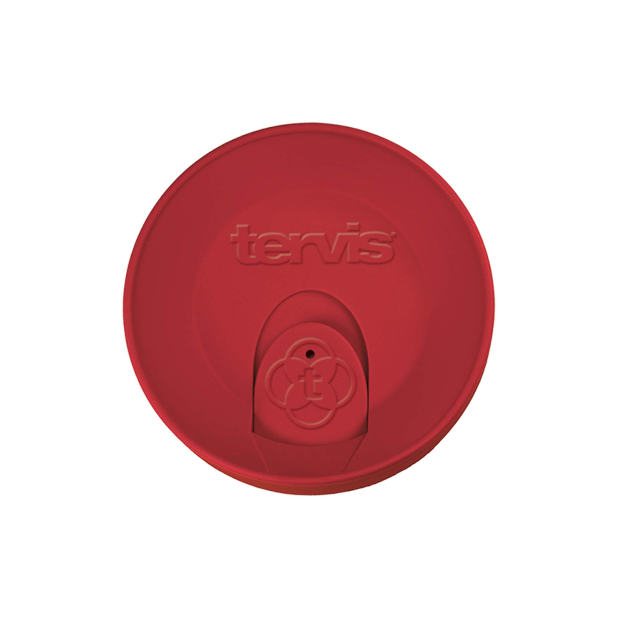 Tervis Travel Lid Made in USA Double Walled Insulated Tumbler Travel Cup Keeps Drinks Cold & Hot, Fits 16oz Tumblers, Red