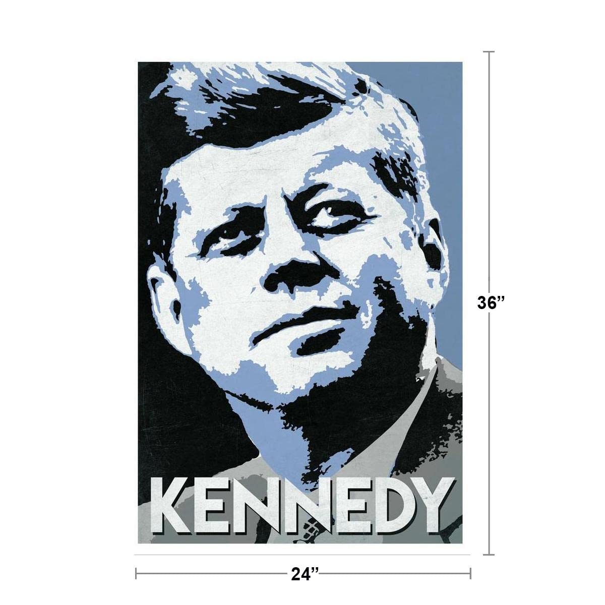 President John F Kennedy Pop Cool Wall Art Print Poster 24X36