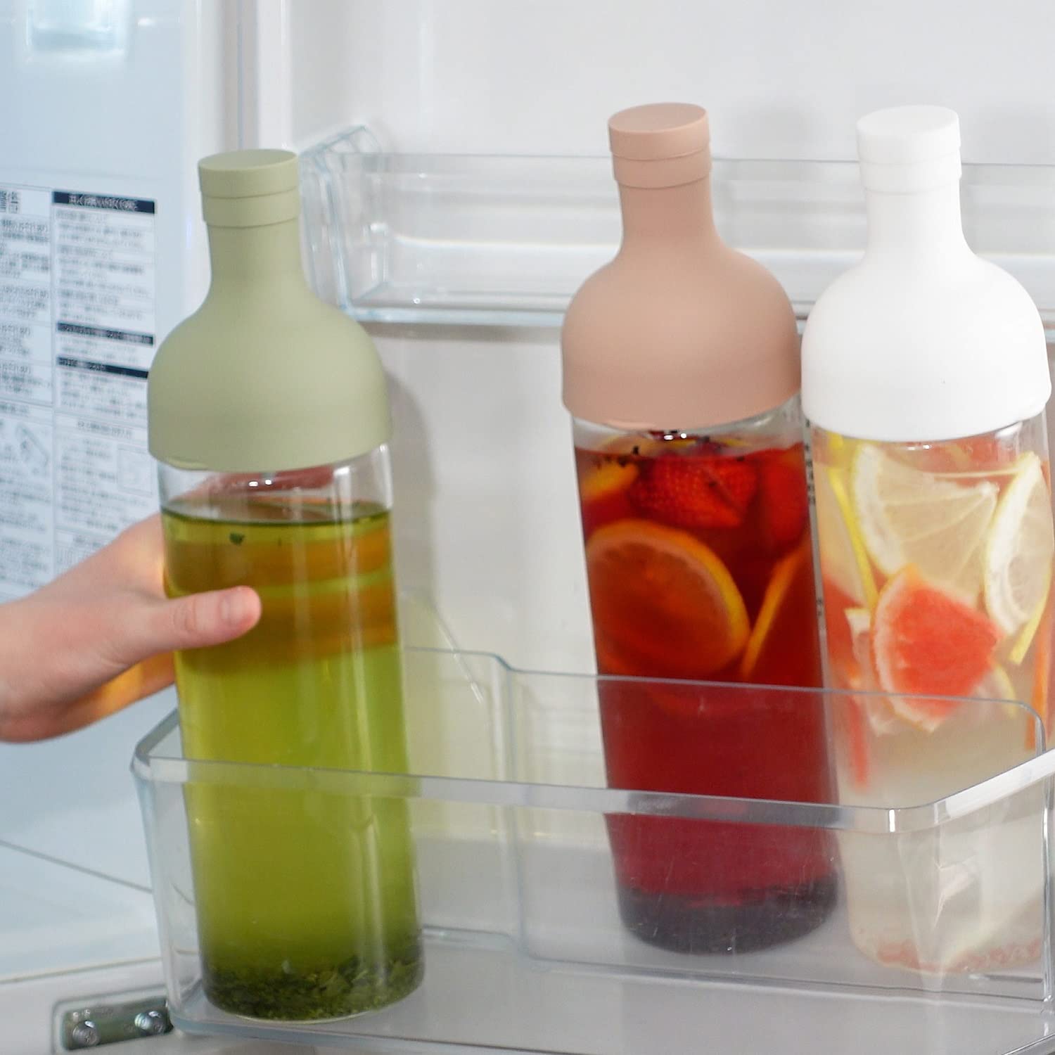 Hario FIB-75-SPR Filter-In Bottle  Practical Capacity 25.4 fl oz (750 ml)  Smoky Pink  Made in Japan