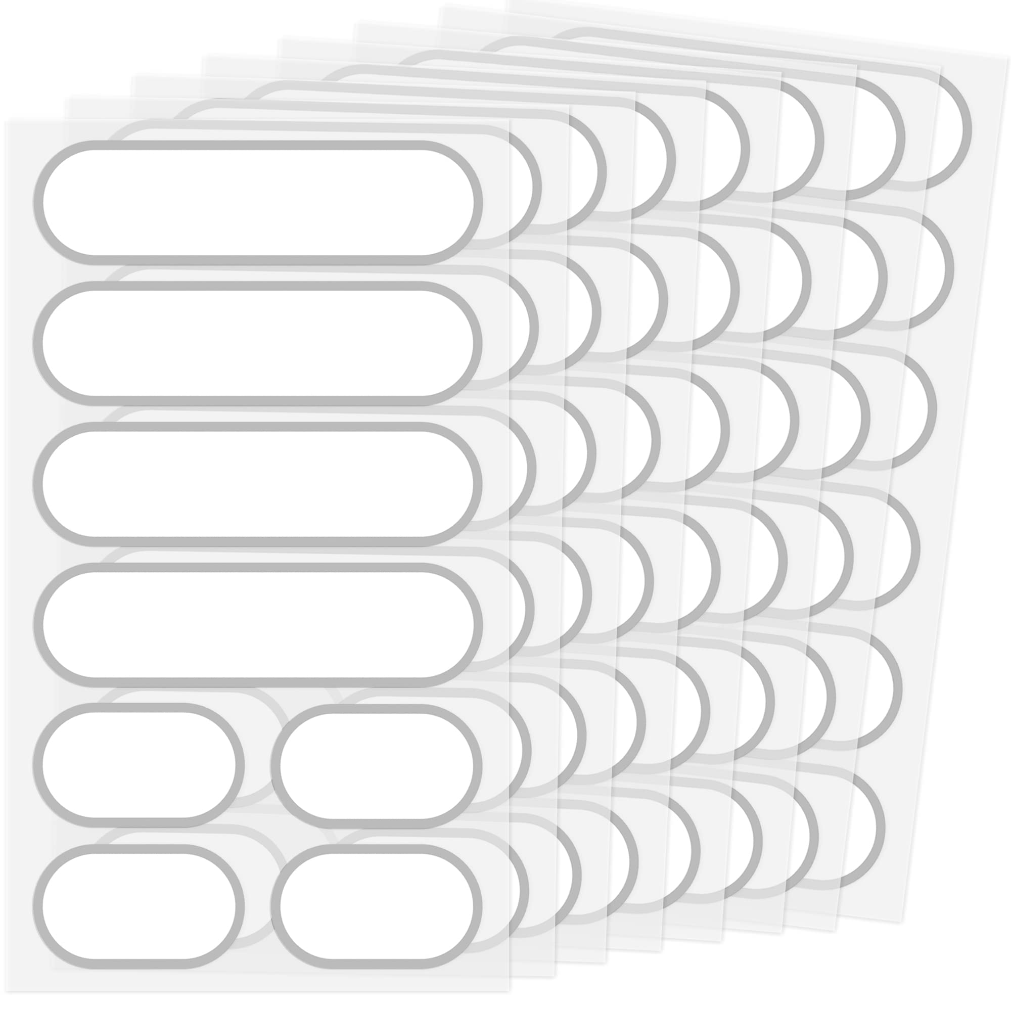 Chubbiee Removable Waterproof Food Labels, Write-On Kitchen Labels For Pop Food Storage Containers, Jars And Home Organization,