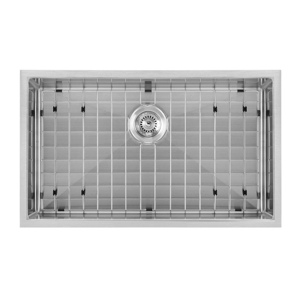 Whitehaus Whnpl3018-Bss Noah Plus Collection Kitchen Sink, Brushed Stainless Steel