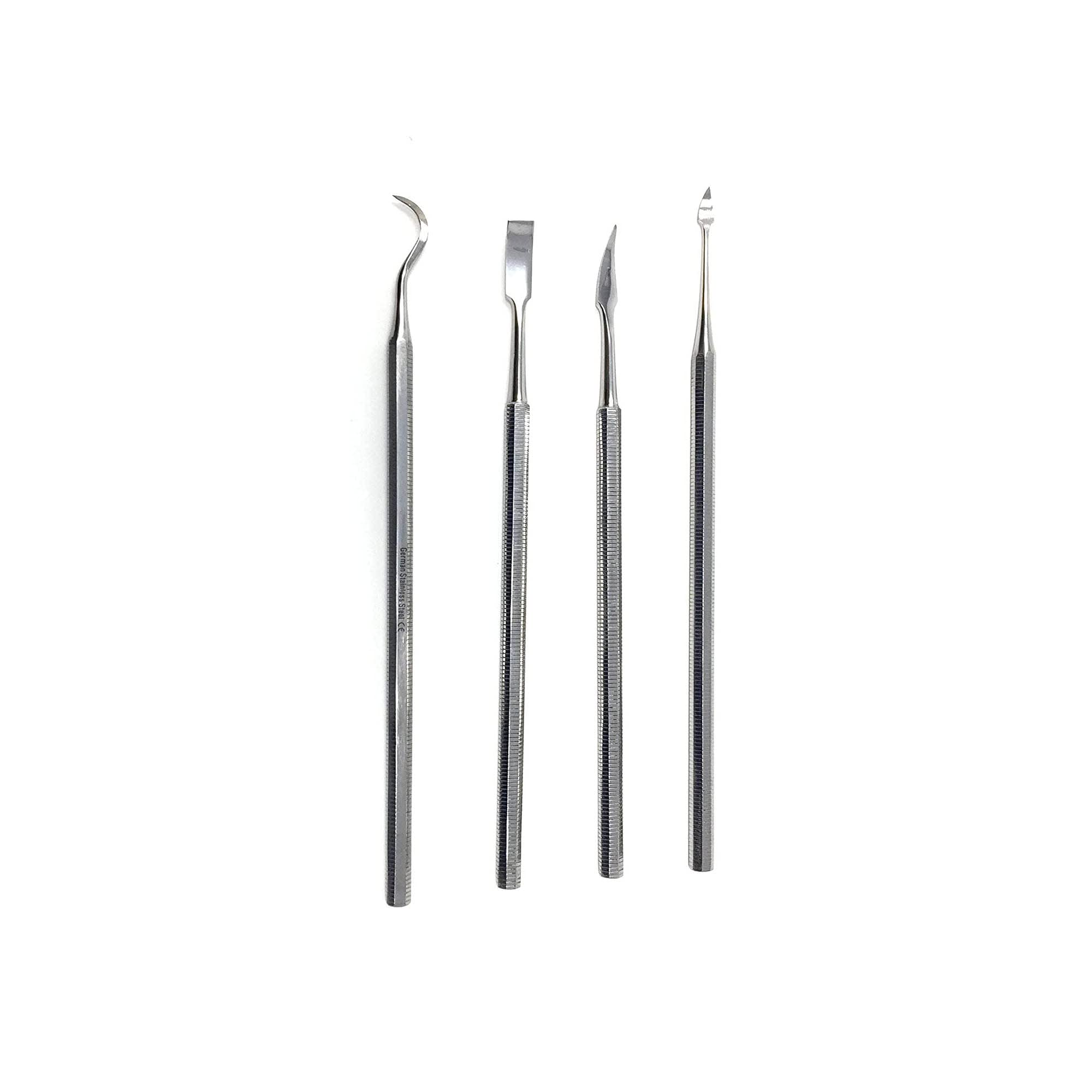 Cynamed 4 Pc Stainless Steel Spatula Wax & Clay Sculpting Tool Set - Unique Set Of 4