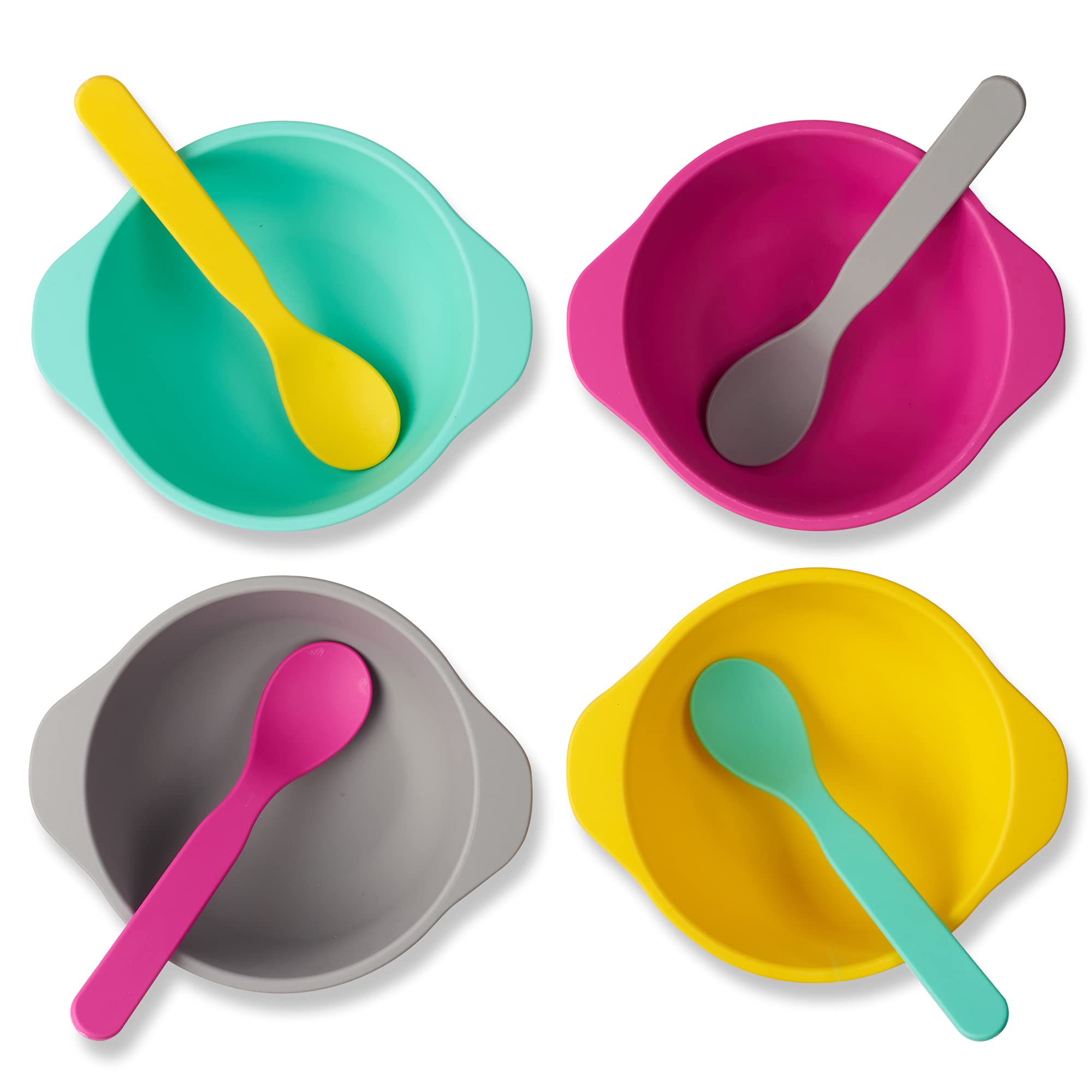 GET FRESH PLA Kids Spoons and Forks Set - 8-Pack Melamine Free Utensils for Kids & Toddlers - Biodegradable Childrens Cutlery Sp