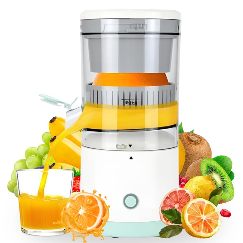 Elevea    Rechargeable Fruit Extractor Portable Orange Lemon Squeezer Wireless Slow Juicer Kitchen Juice Pressure Portable Blend
