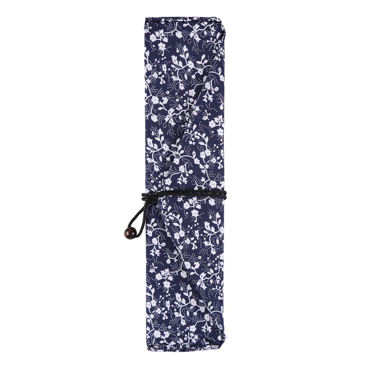 Wooden Chopsticks Spoon Fork Set Japanese Style Tableware Travel Utensils With Pouch For Camping,Picnic,Office Or Home (Style A)