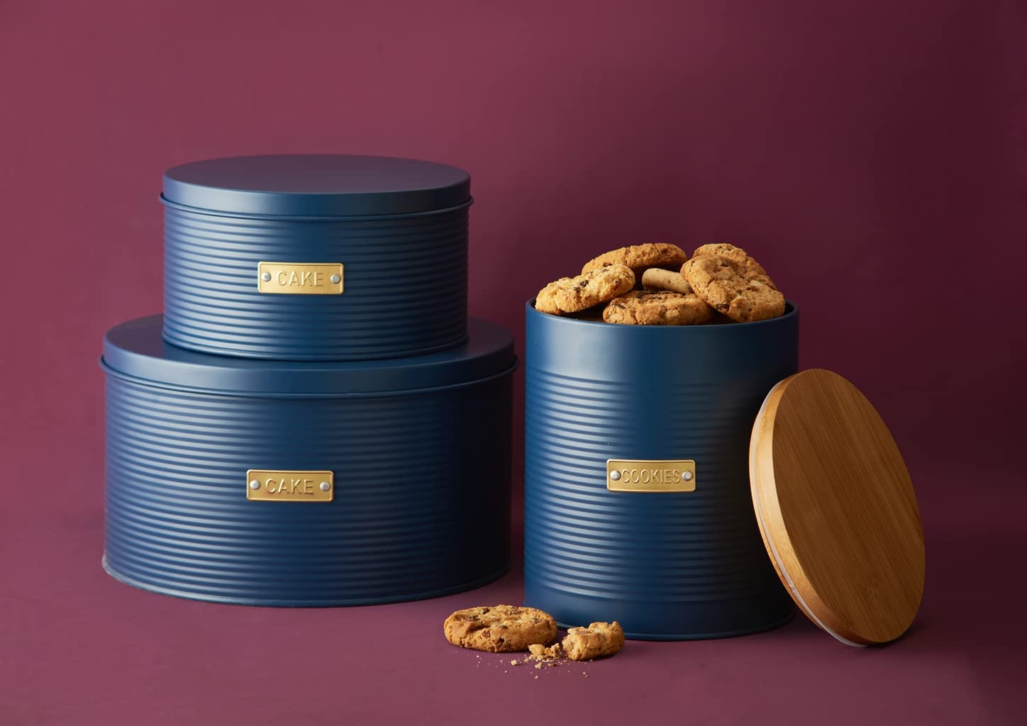 Typhoon Otto Collection | Set Of 2 Cake Tins - Navy