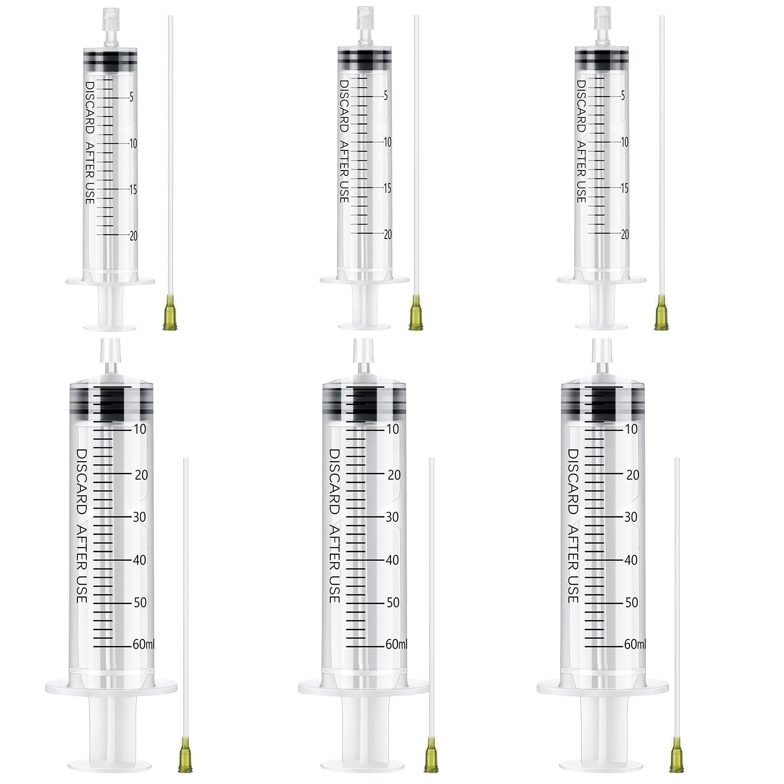 Geiserailie 6 Packs Perfume Refill Tools Kit With Soft Plastic Tube Small Dispenser For Liquid Perfume Decanter Kit Extractor Fo