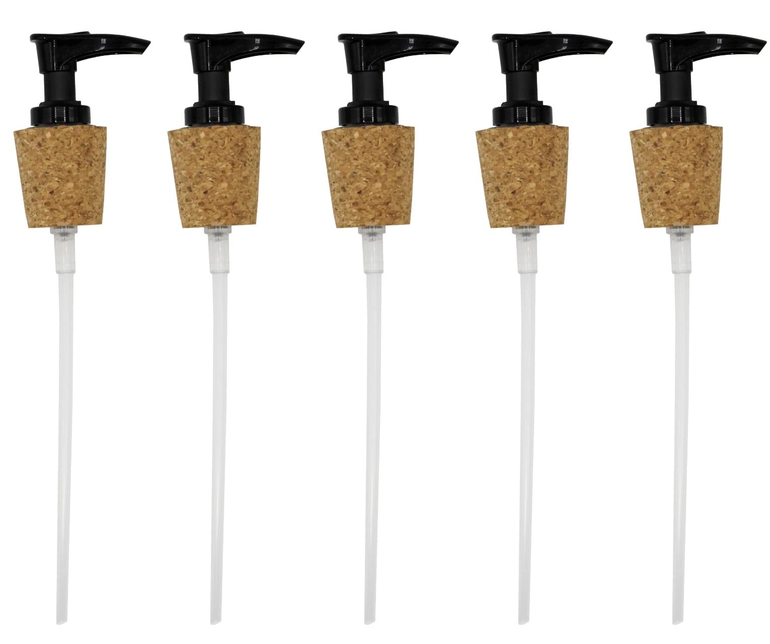 Creative Hobbies Black Pump Dispenser With Cork Stopper For Easy Press-In Fit (50 Pack)