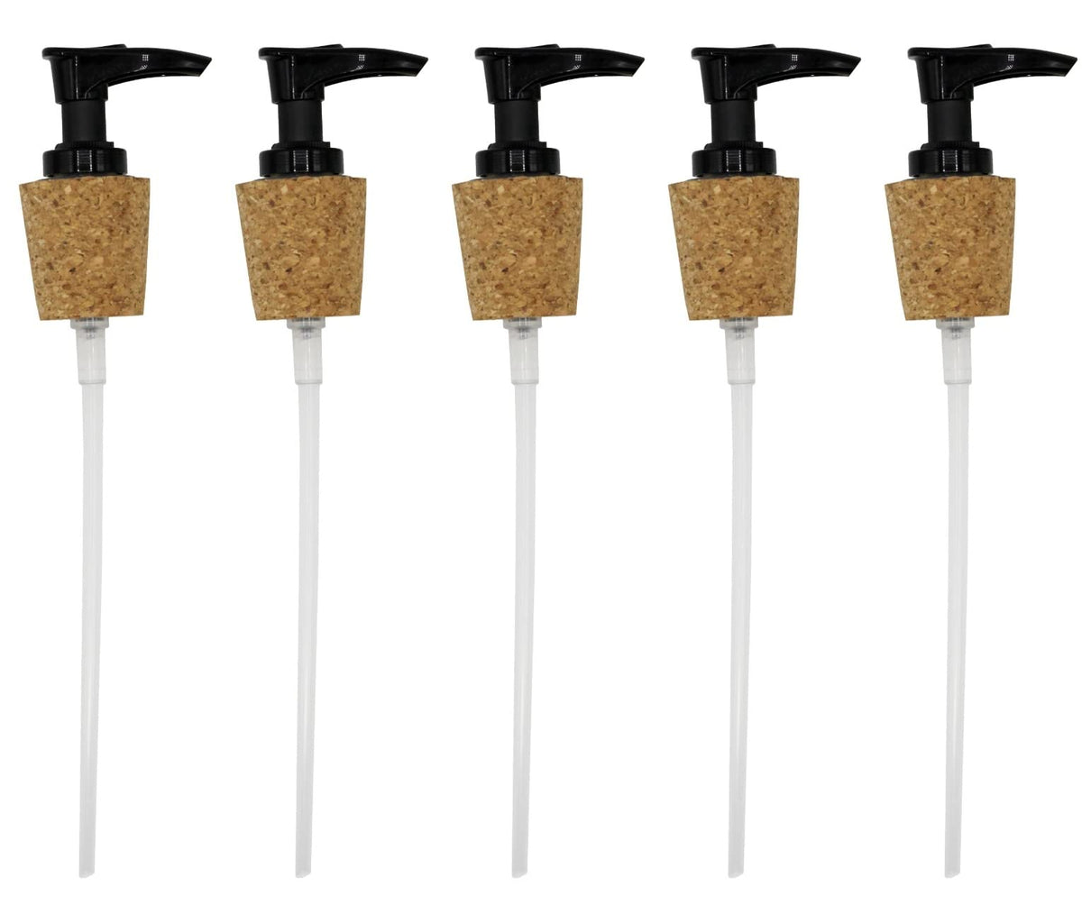 Creative Hobbies Black Pump Dispenser With Cork Stopper For Easy Press-In Fit (50 Pack)