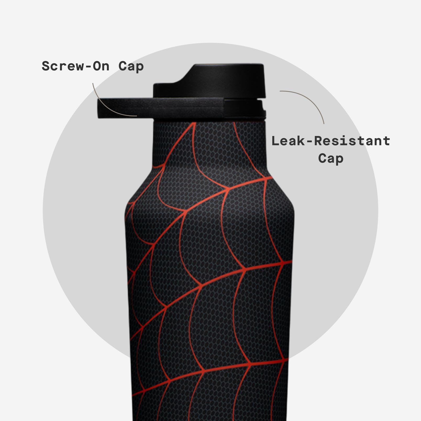 Corkcicle Sport Canteen - Keeps Beverages Cold 25 Hours - Triple Insulated Stainless Steel - Screw-On Lid - Reusable Bottle - Su