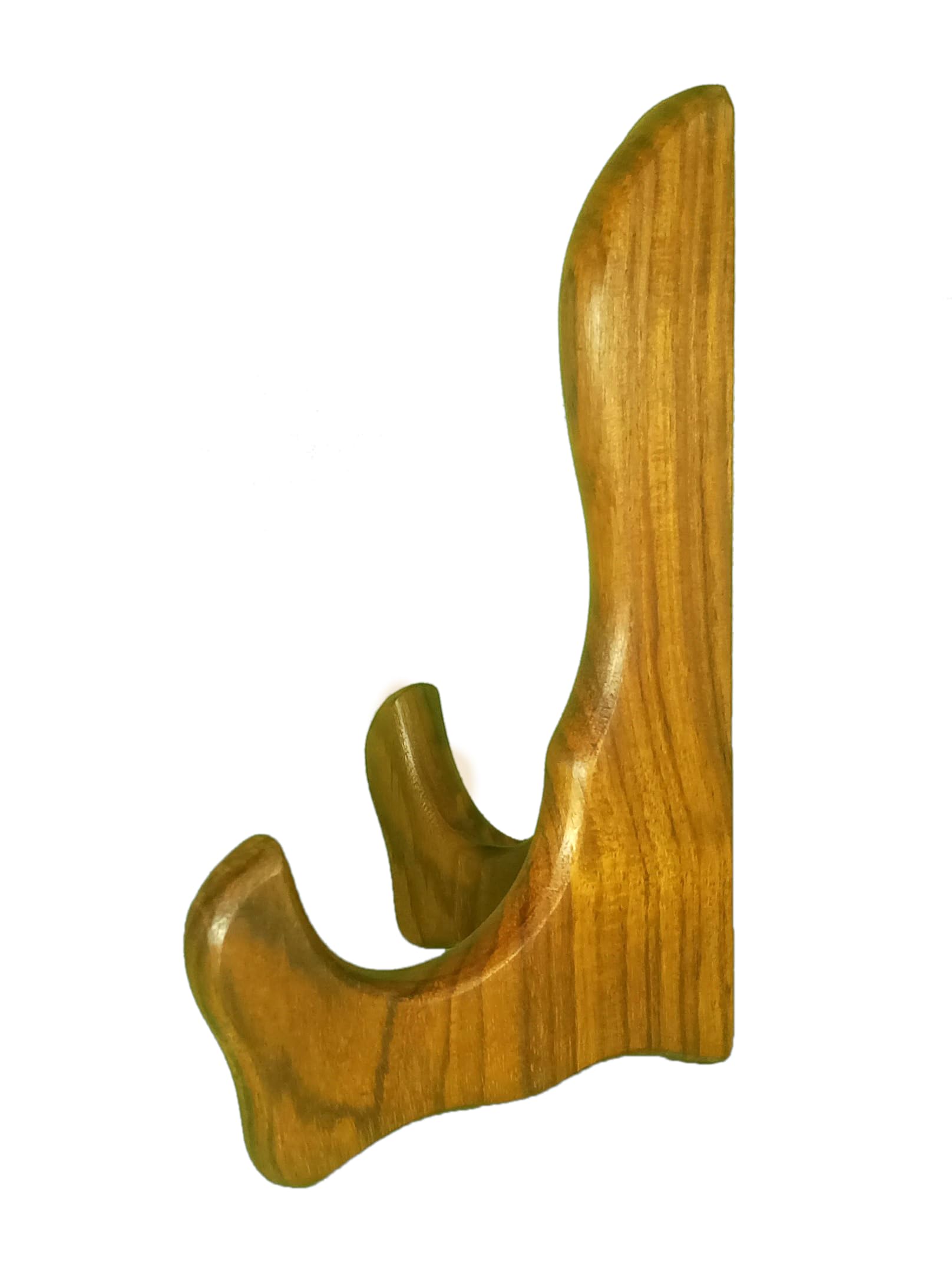 New Era Wood Carving Art Wooden Handmade Plate Stand 6 Inch | Foldable Plate Holder For Kitchen & Table, Plates Organizer, Decor