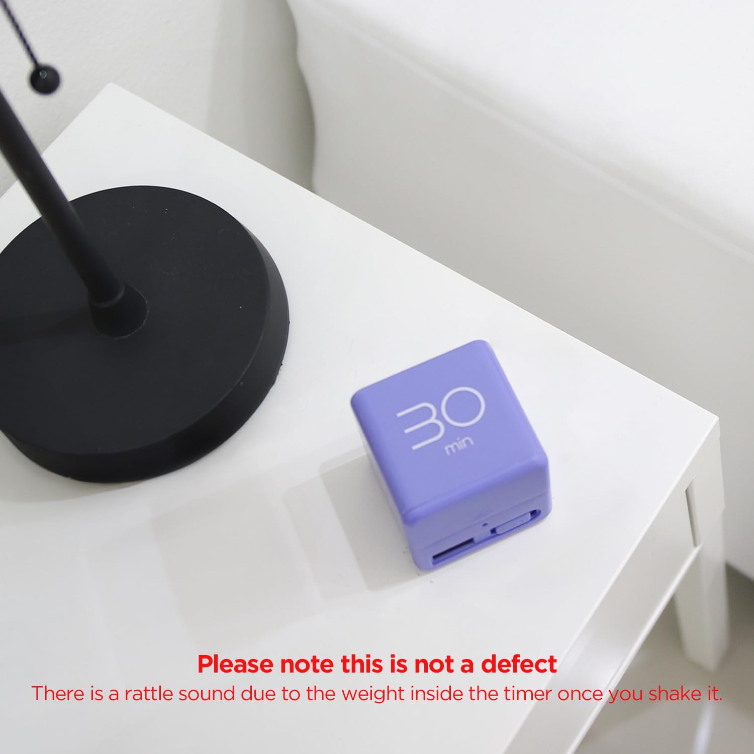 Mooas Cube Timer (Violet), Time Management, Kitchen Timer Kids Timer Workout Timer, Timer For Studying, Cooking, 5, 10, 20, 30 M