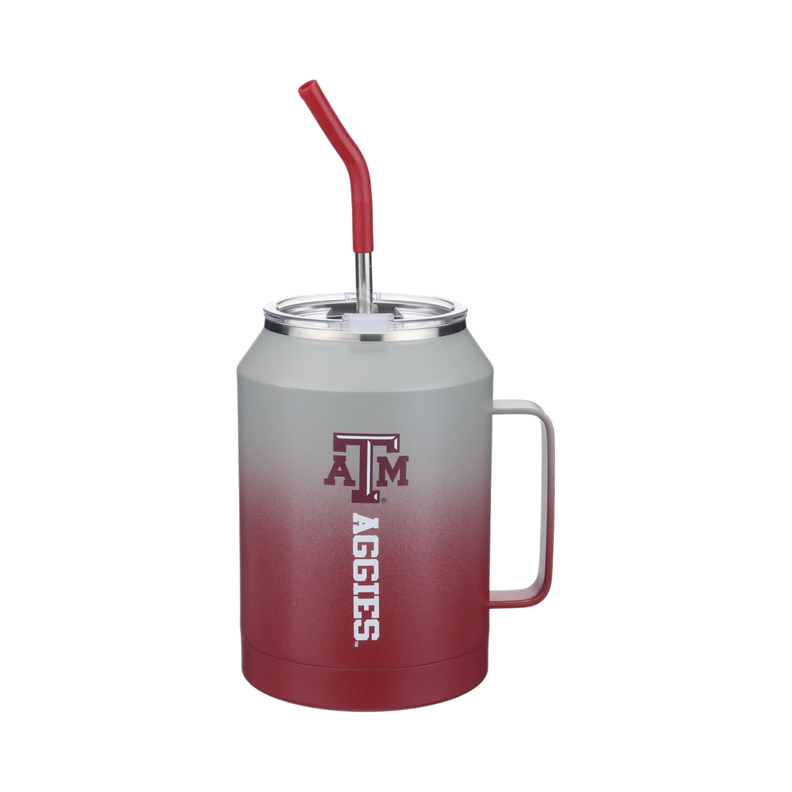 The Memory Company Officially Licensed 50oz Ombre Water Jug with Handle and Straw, Texas A&M University