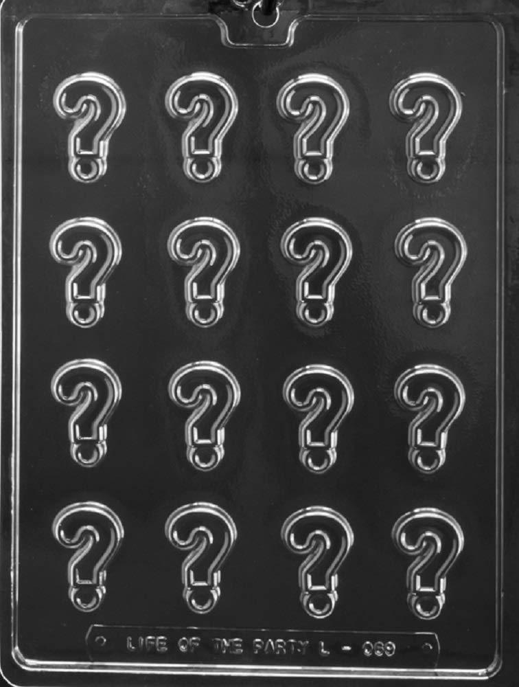 Grandmama'S Goodies L069 Question Mark Chocolate Candy Mold With Exclusive Molding Instructionsu