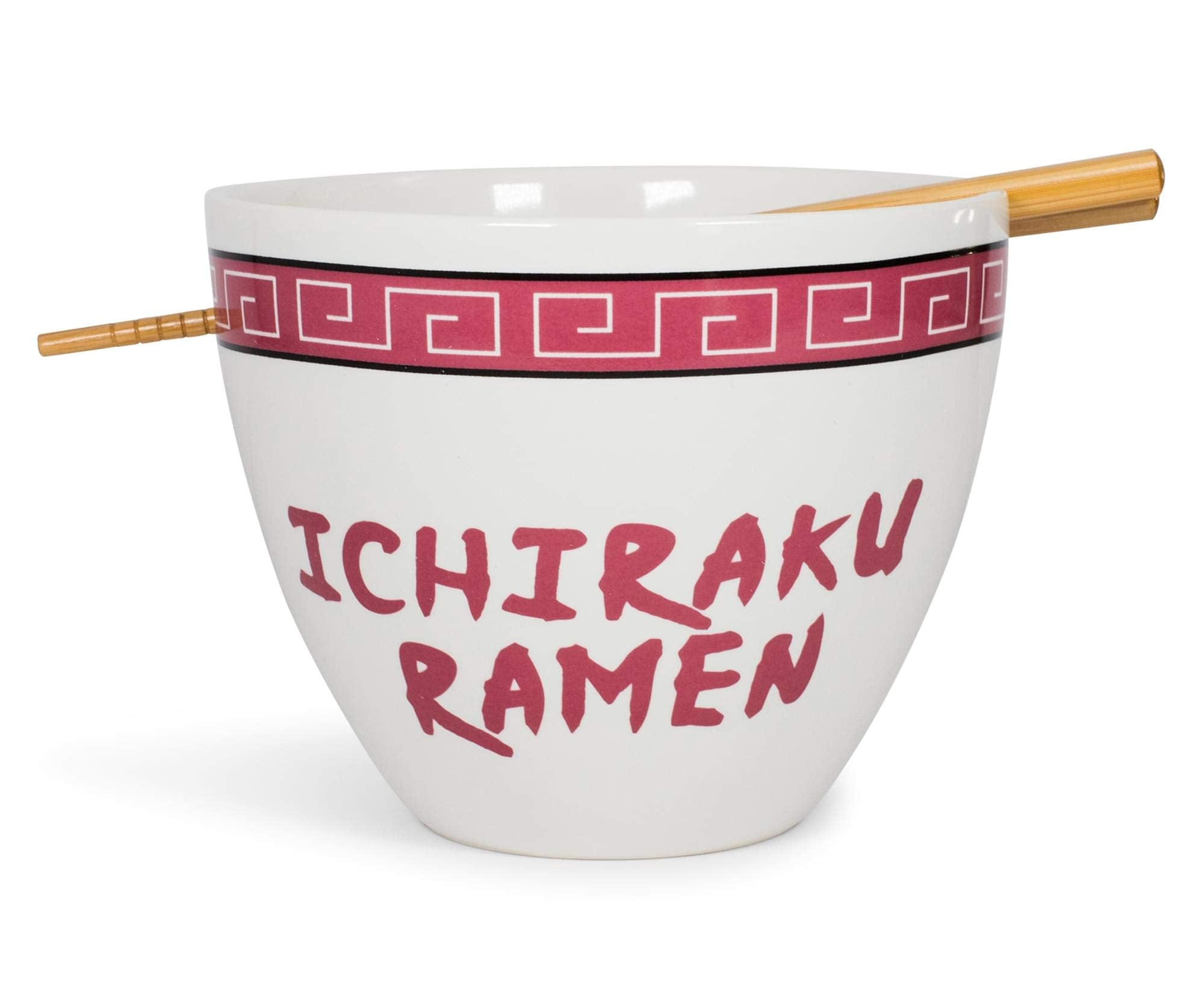Naruto Ichiraku Ramen Japanese Ceramic Dish Set | 16Ounce Ramen Bowl and Chopsticks Set