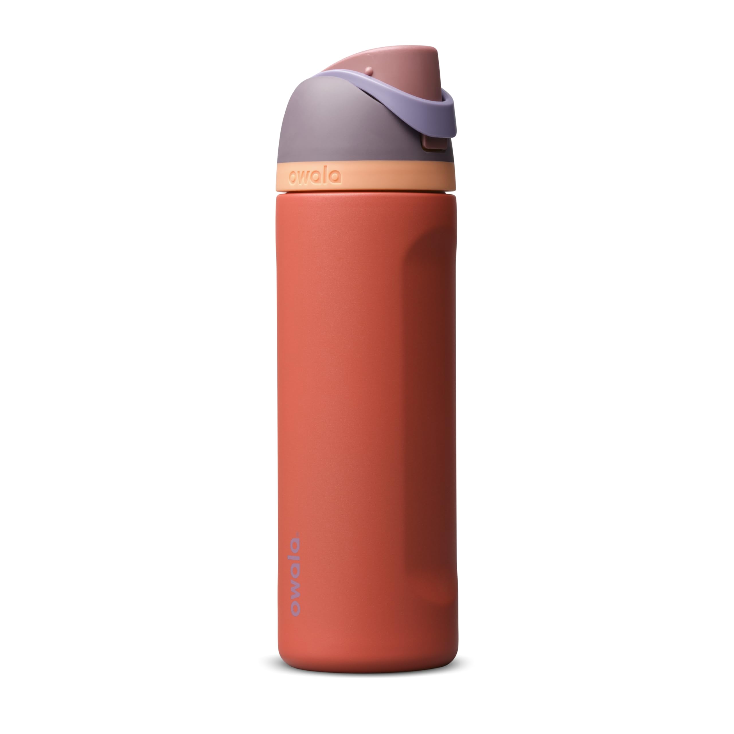 Owala FreeSip Insulated Stainless Steel Water Bottle with Straw, BPA-Free Sports Water Bottle, Great for Travel, 24 Oz, Terracot