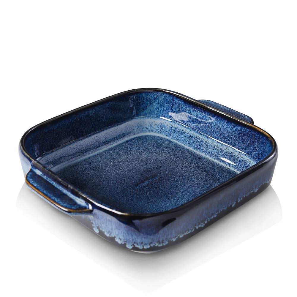Koov Ceramic Bakeware, 8X8 Baking Dish, Square Baking Pan, Ceramic Baking Dish, Brownie Pans For Cake Dinner, Kitchen, Reactive