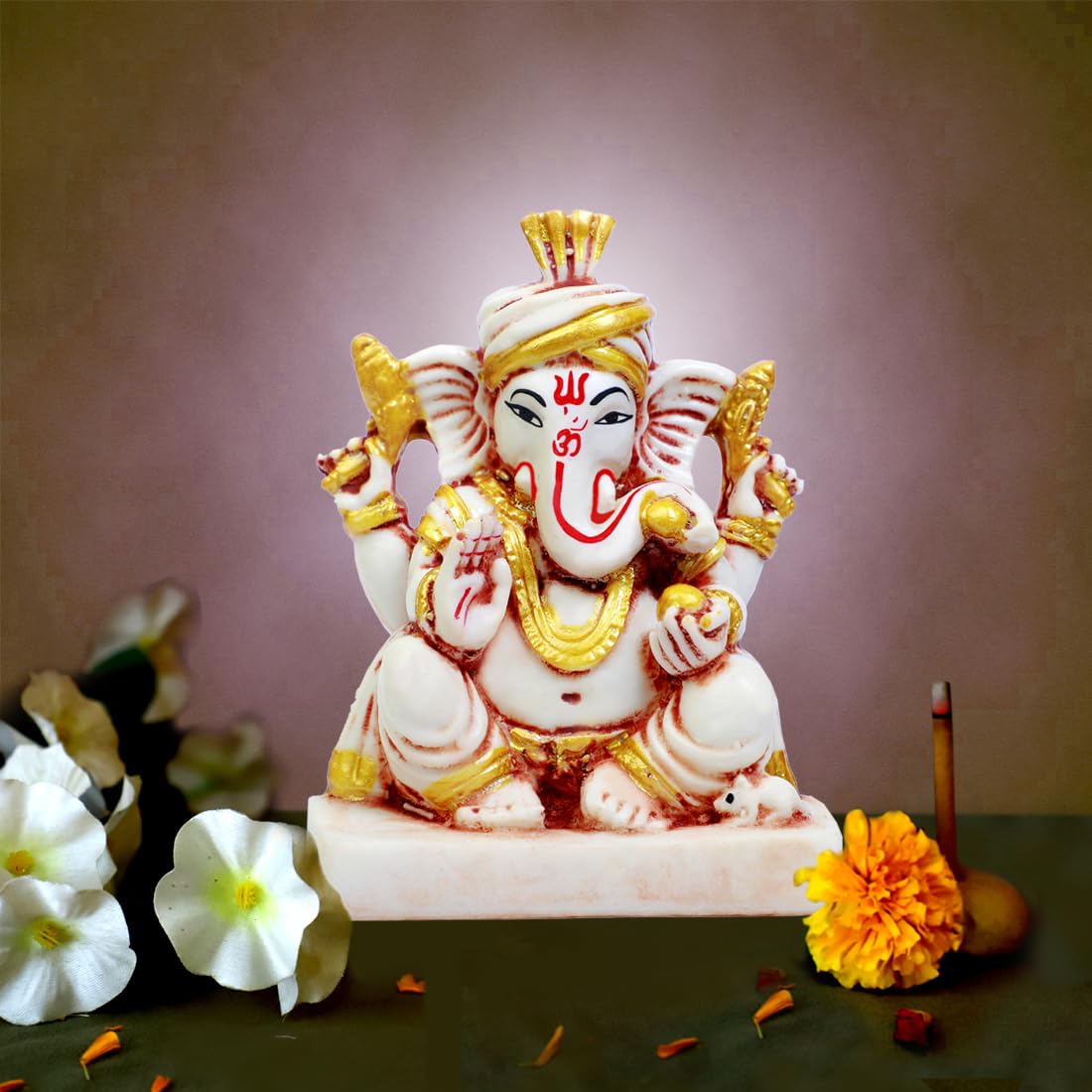 Buji Craft Ganesh Ji Lord Ganesha Car Dashboard Ganesh Statue Ganesh Murti Ganeshji Idol Ganpati Baba Ganpati Murti S91