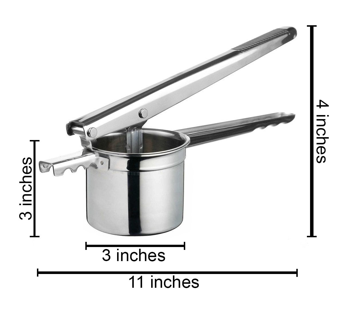Cuisinox Potato Ricer, Heavy Duty Stainless Steel Potato Masher And Kitchen Tool, 3 Disks