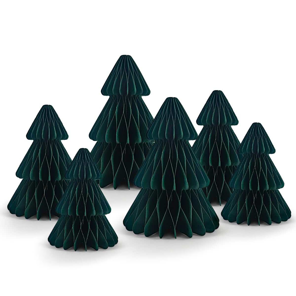 Decorative Folding Paper Christmas Tree Ornaments (7inchx2pcs)