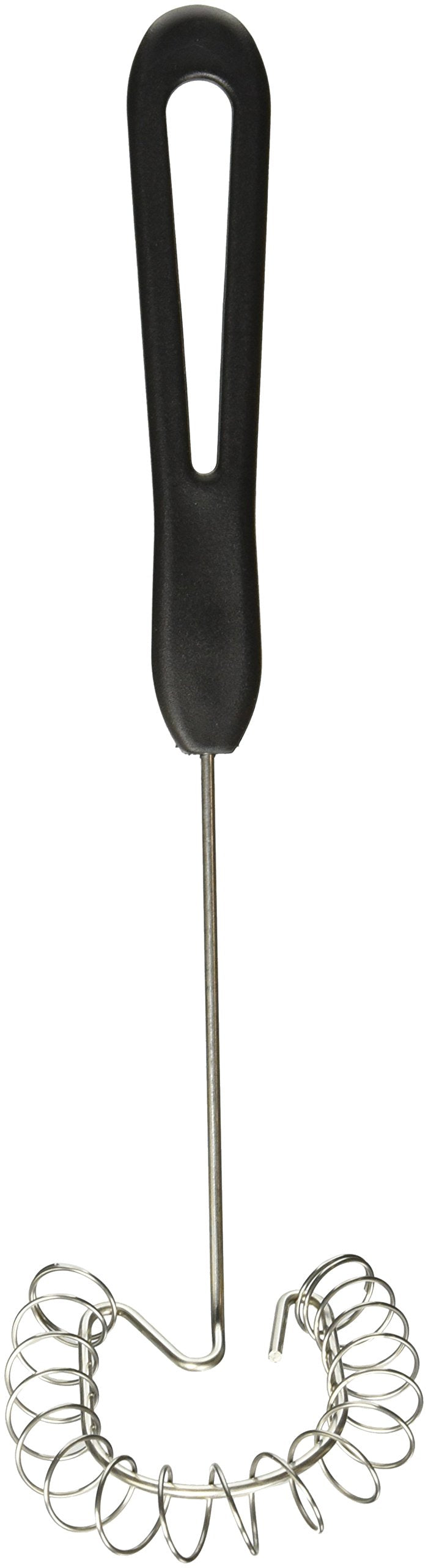 Linden Sweden Flat Wire Whisk - Unique Angled Head Design for Superior Performance - Versatile and Heat-Resistant  Great for Home or Professional Use - BPA-Free - Dishwasher-Safe  Black