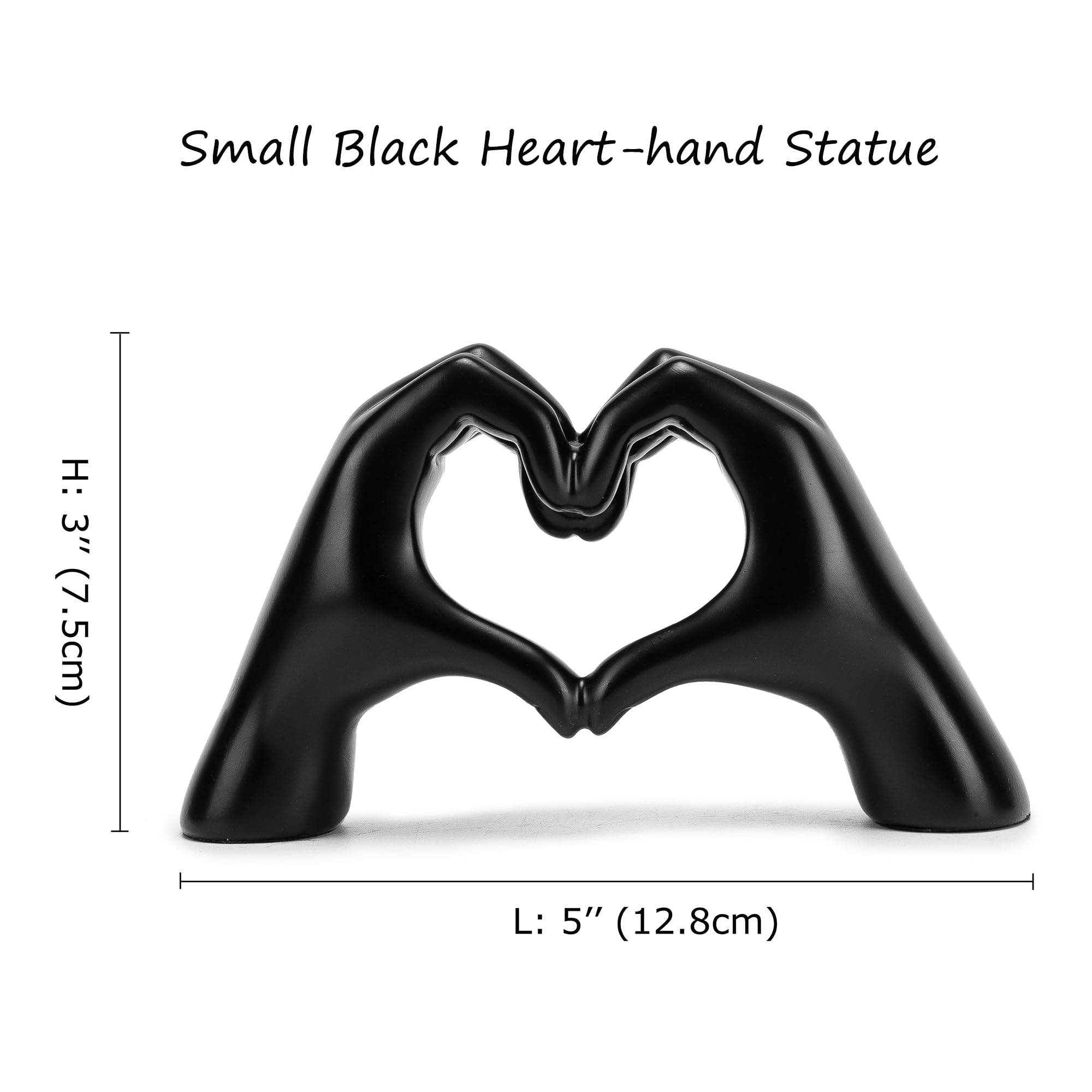 FANTESTICRYAN Small Heart Hands Statues Hand Love Sculpture Cute Decorative Home Decor Ornaments for Living Room, Wedding, Offic