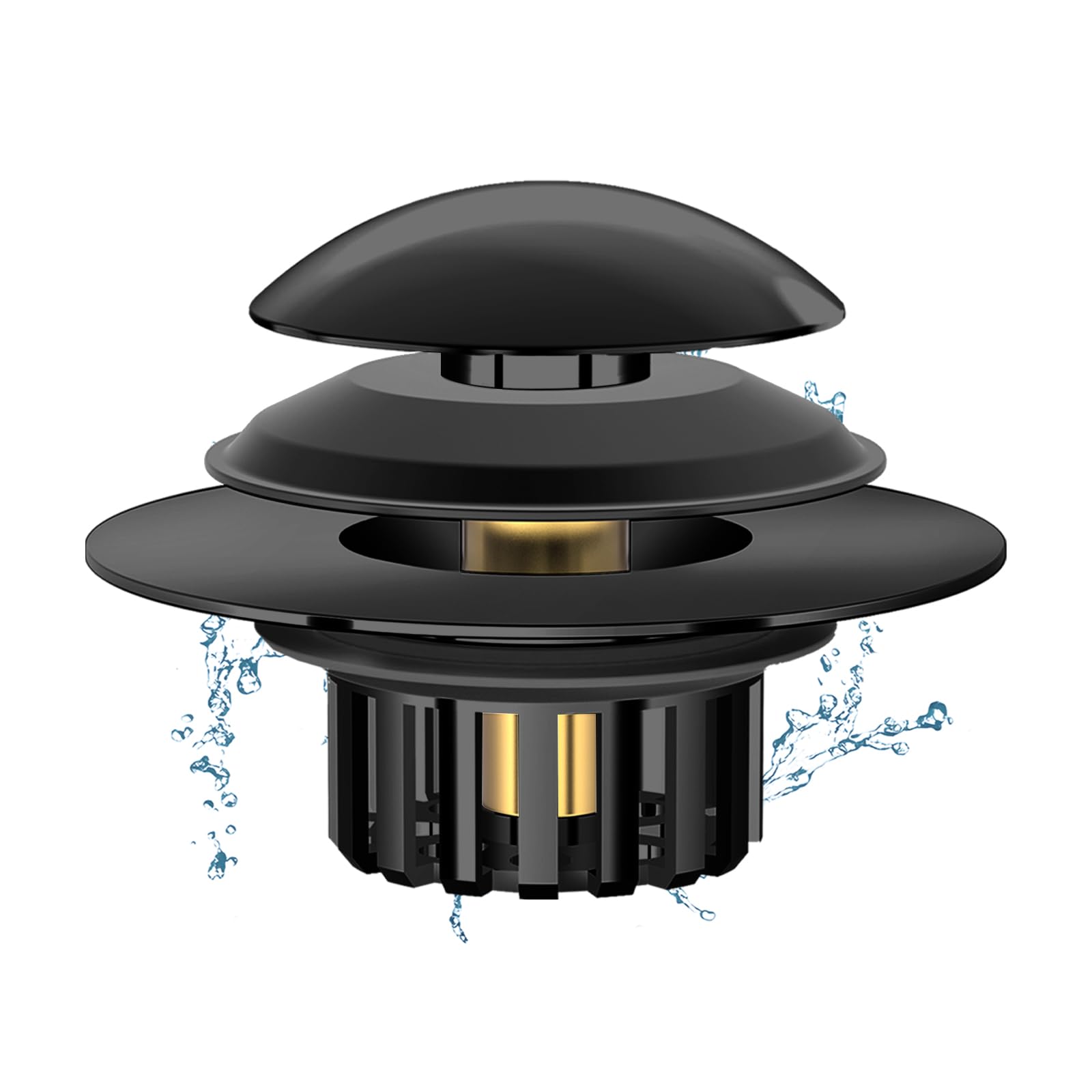 2 in 1 Tub Stopper Bathtub Drain Hair Catcher with Dual Filtration Design, Anti-Clogging Bathtub Drain Plug Bath Tub Stoppers fo