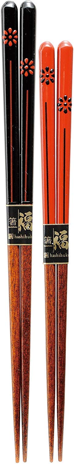 Kawaii 27920 Chopsticks, Chrysanthemum Komon, Lion Mai, Chopsticks Rest, Assortment, 9.1 / 8.3 Inches (23 / 21 Cm)