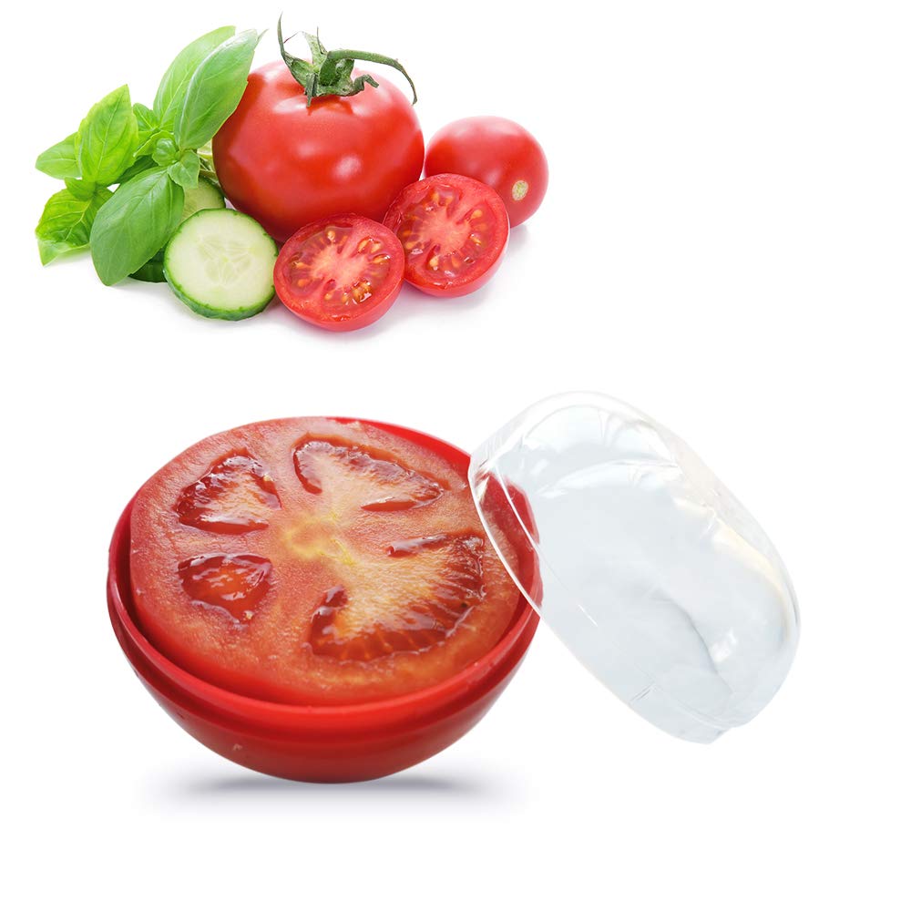 Dimvka Tomato Storage Containers, Tomato Saver Keeper Fruit And Vegetable Storage Holder For Fridge