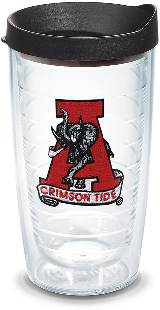 Tervis Made in USA Double Walled University of Alabama Crimson Tide Insulated Tumbler Cup Keeps Drinks Cold & Hot, 16oz, Vault