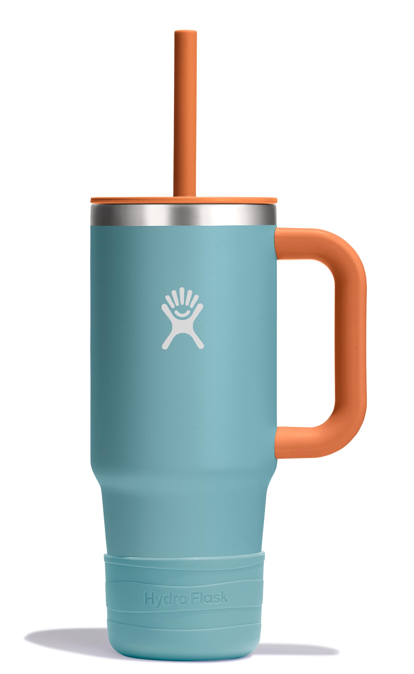 Hydro Flask Kids 24 Oz Travel Tumbler with Handle, Lid and Straw for School  Insulated Stainless Steel in Seaspray Blue
