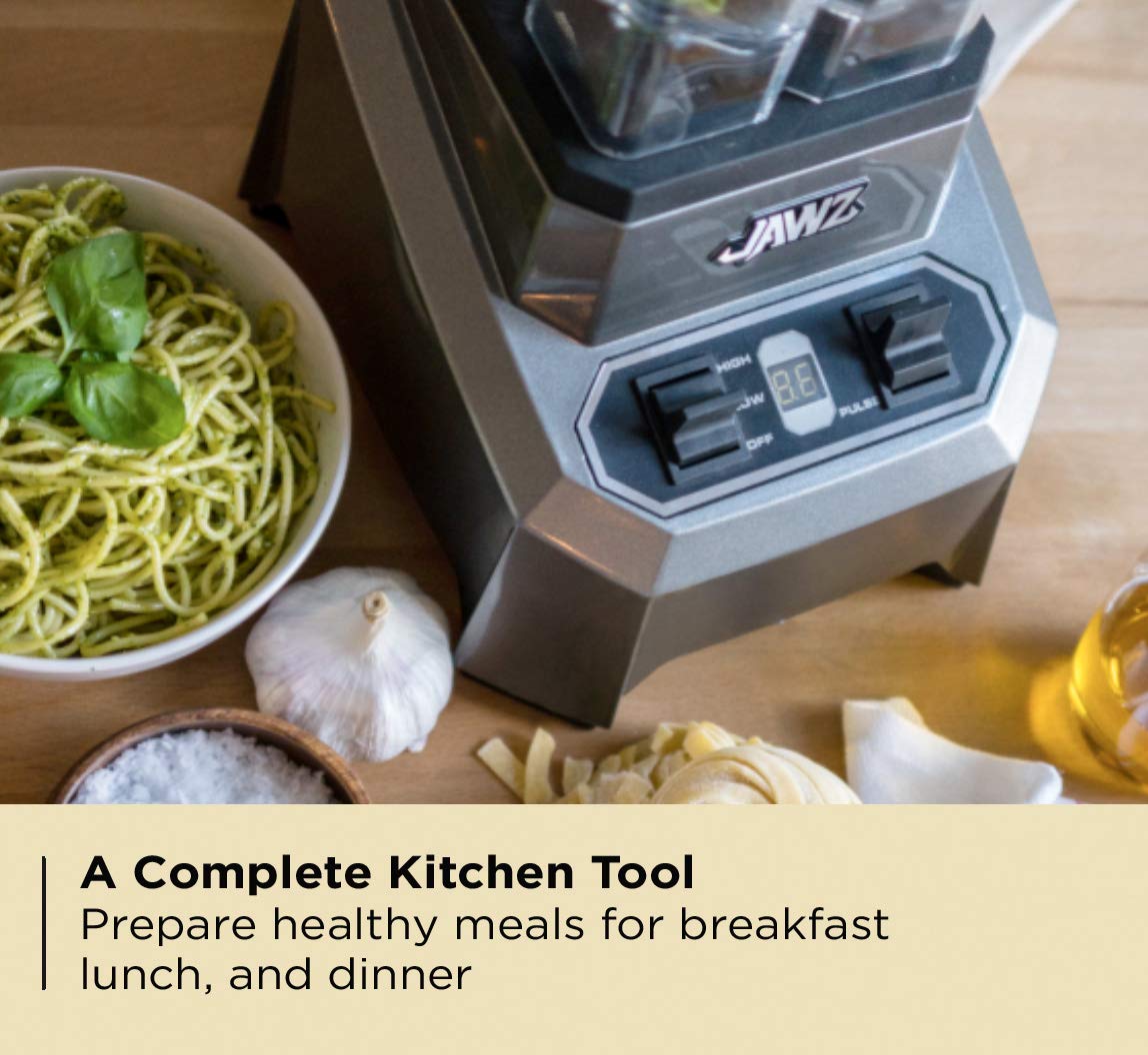 Jawz High Performance Blender, 64 Oz Professional Grade Countertop Blender, Food Processor, Juicer, Smoothie Or Nut Butter Maker