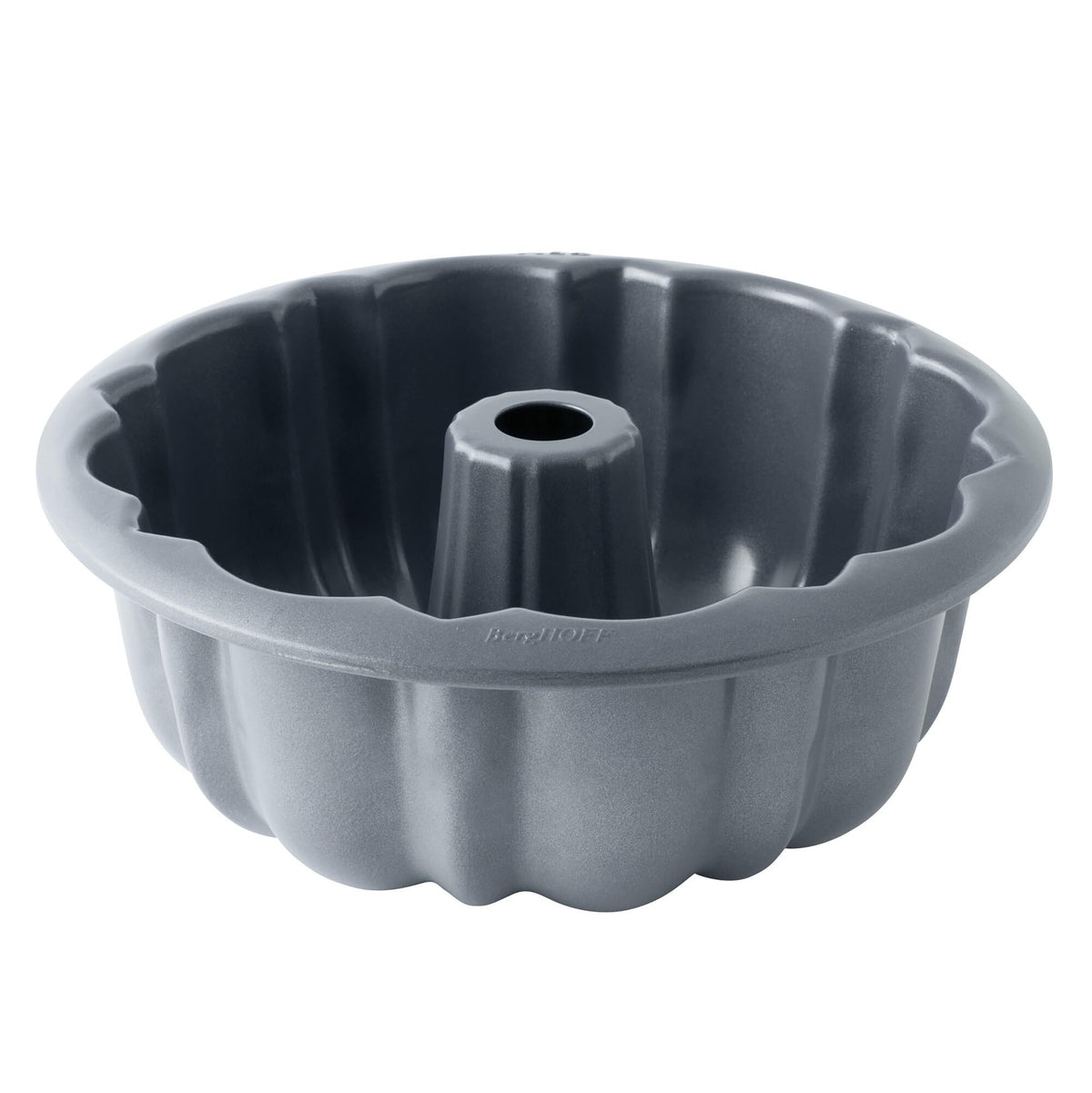 Berghoff Gem Non-Stick Carbon Steel Bundt Pan 10.5'', Ferno-Green, Non-Toxic Coating Lightweight Carbon Steel Even Baking, Porti