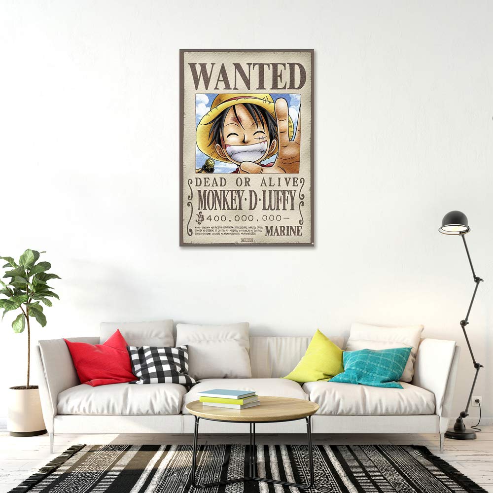 Poster Stop Online One Piece - Manga/Anime Tv Show Poster/Print (Wanted Monkey D. Luffy) (Size 27'' X 39'')