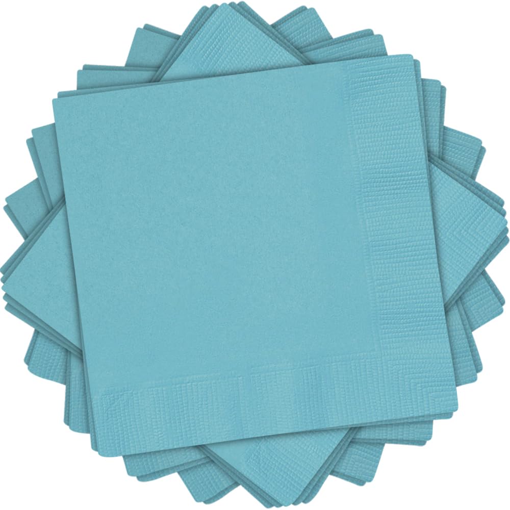 Terrific Teal Luncheon Napkins - 20 Count, Elegant & Vibrant Design, Premium Paper Napkins For Parties & Events