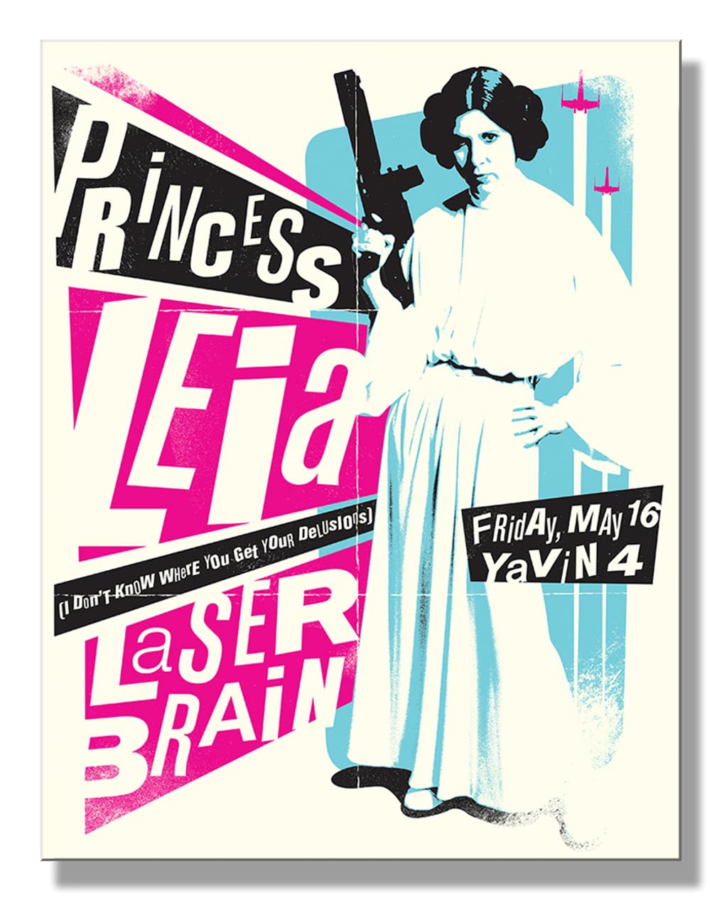 Desperate Enterprises Star Wars Princess Leia Tin Sign - Star Wars D  cor - Nostalgic Vintage Metal Signs - Made in the USA