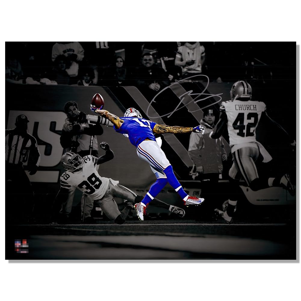 Whzkcyh 2025 Rugby Star Odell Beckham Jr Poster For Kids Bedroom Wall Decor-Football Superstar Signed Posters Canvas Art Print P
