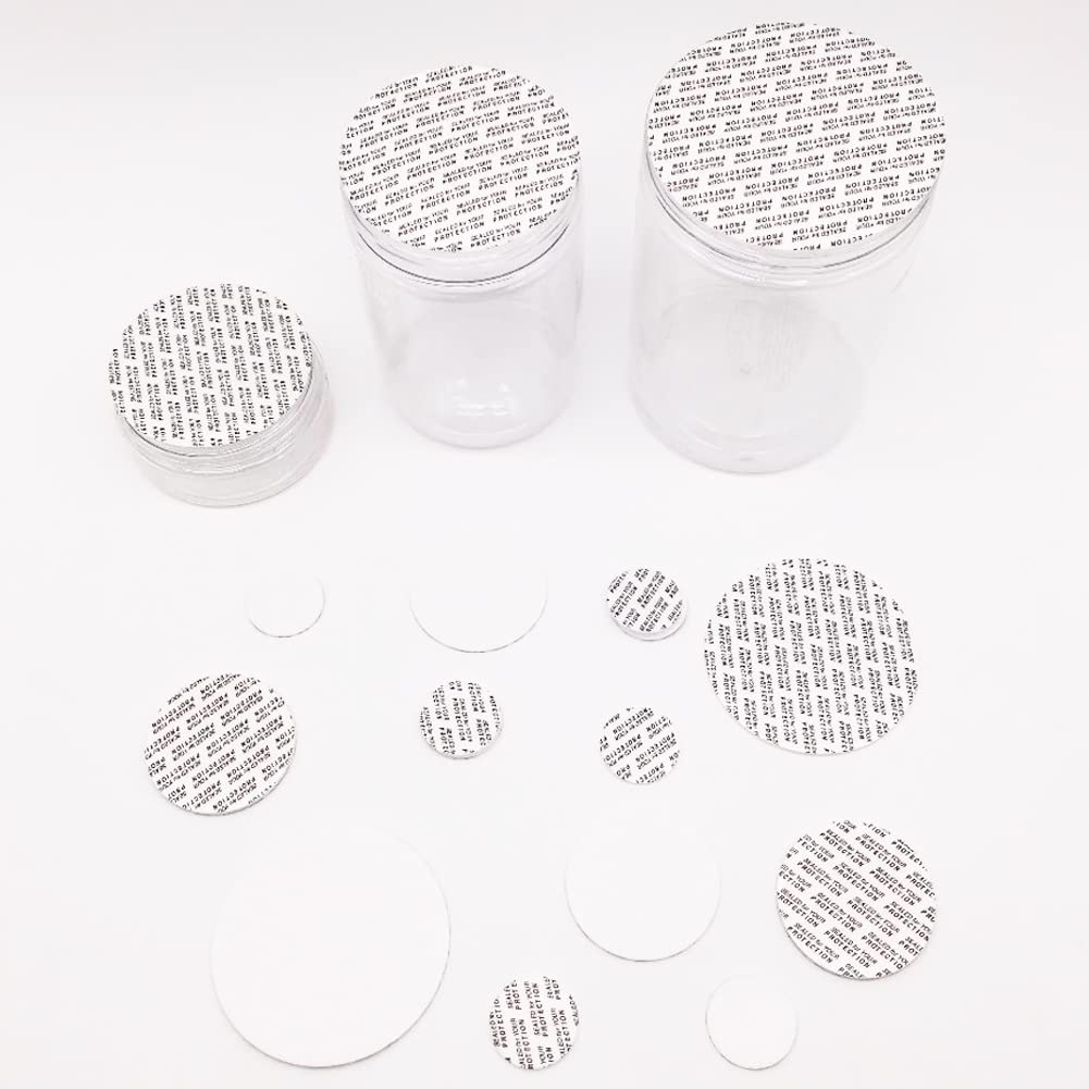 Nanshine 500Pcs 20Mm/ 0.79'' Pressure Activated Seals Cap Liners Foam Sealing Inserts For Glass & Plastic Jar Bottles Containers