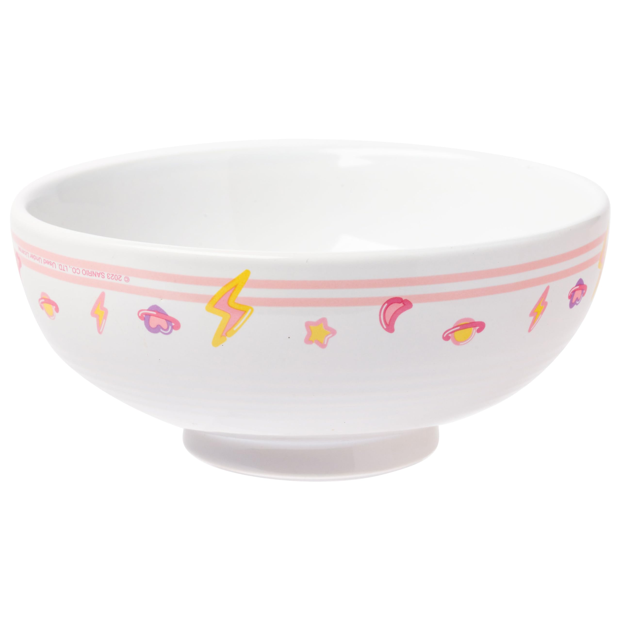 Silver Buffalo Sanrio Hello Kitty And Friends Featuring Keroppi, My Melody, Badtz-Maru, And Pompompurin Soup Mug And Bowl Lid Wi