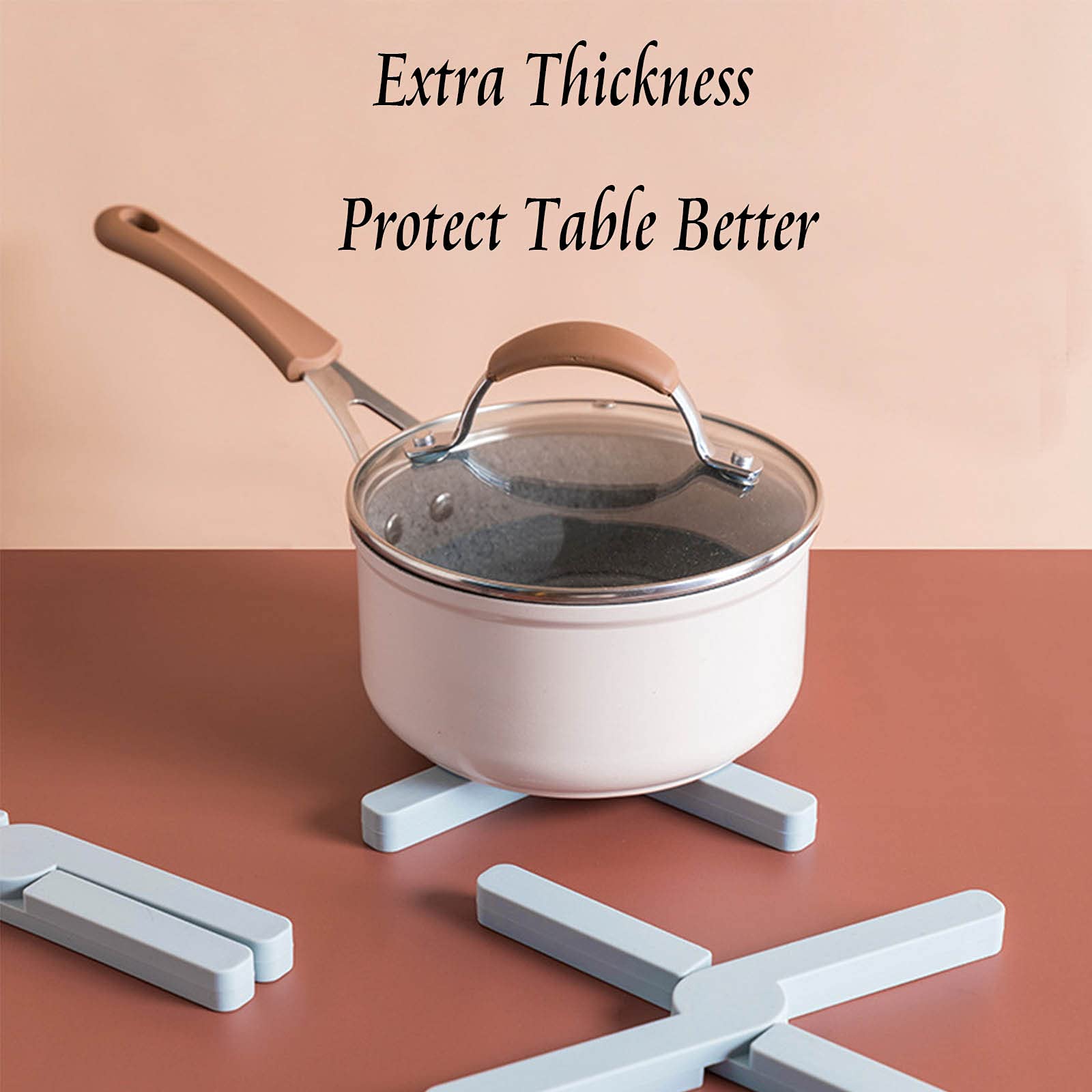Trivet For Hot Pots And Pans 3 Pieces Cross Silicone Foldable Large Trivets For Hot Dishes And Iron, Trivet Set