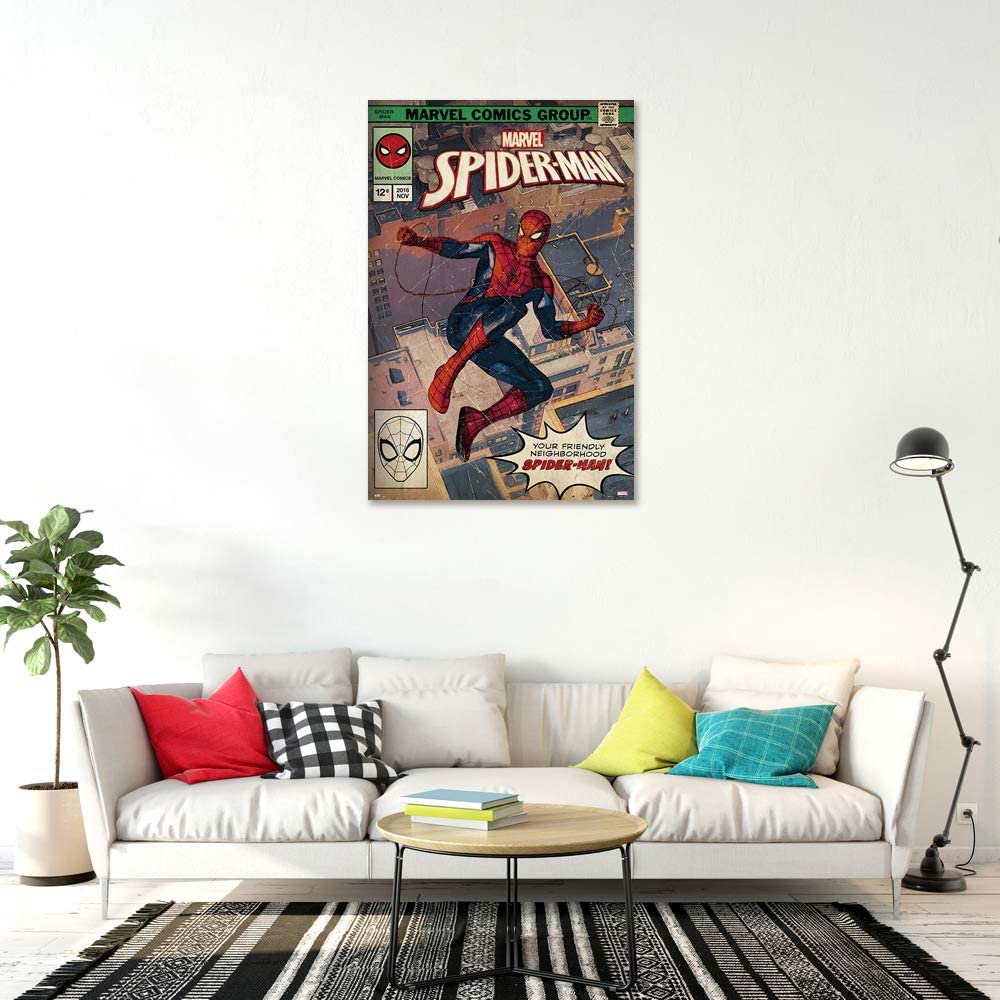 Spider Man Comic Book Cover Poster, Size 24X36 (Spider-Man)