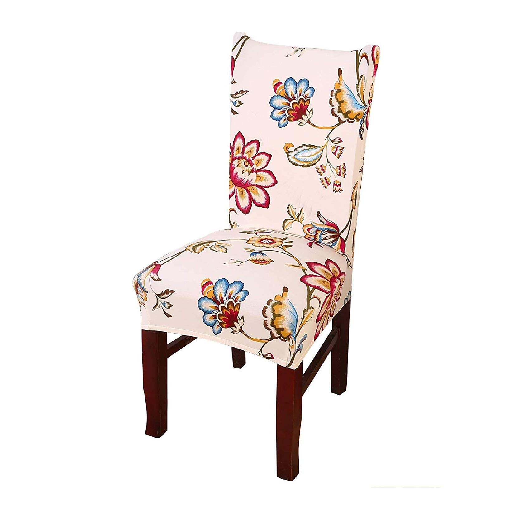 House Of Quirk Elastic Chair Cover Stretch Removable Washable Short Dining Chair Cover Protector Seat Slipcover ((1 Chair Cover,