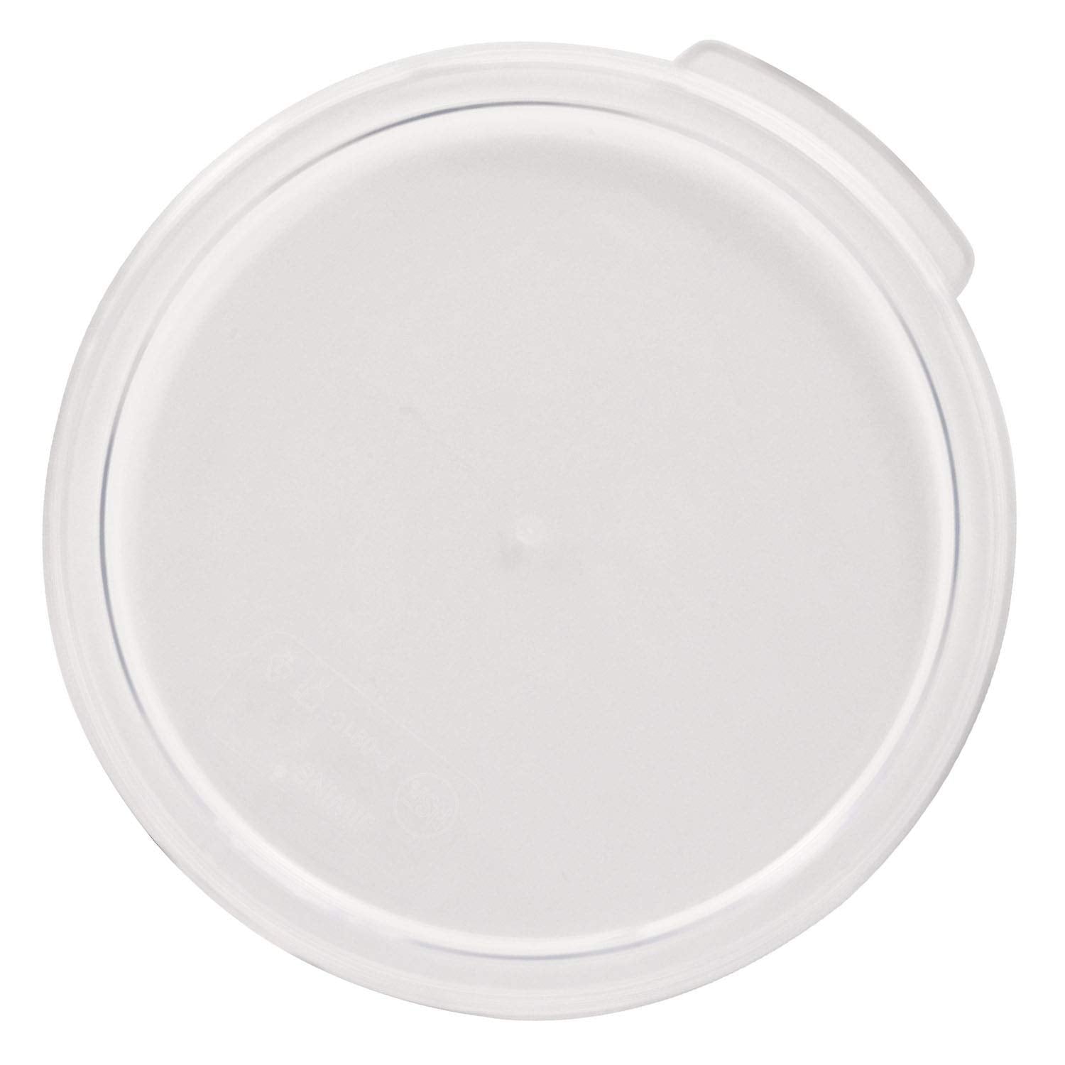 Tiger Chef Clear Lids For 6 And 8 Quart Capacity Commercial Grade Clear Food Storage Round Polycarbonate Containers