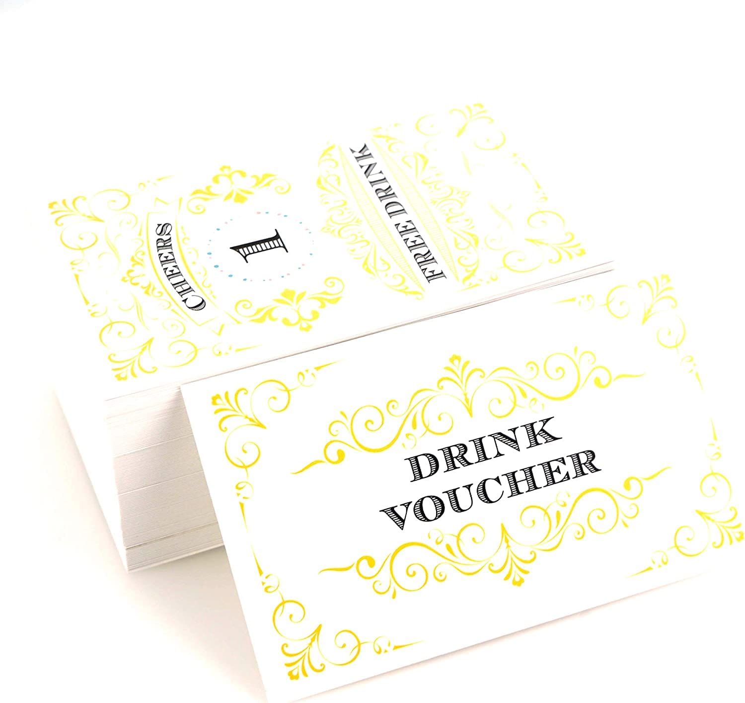 Rxbc2011 450 Free Drink Tickets Coupons For A Free Drink Wedding Work Event Party Bar Fundraiser Gold