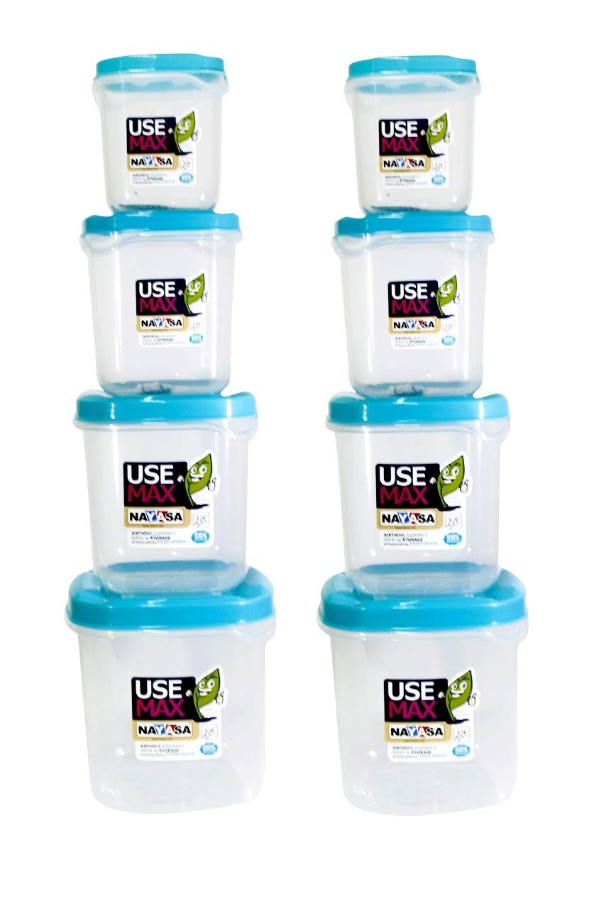 Nayasa Use Max Airtight Cointainer Jar Canister Box Set For Seeds Careals